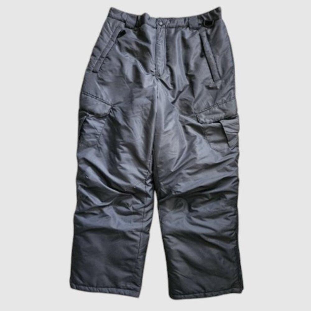 * ARCTIC QUEST Gray Waterproof Insulated Snow Pants Mens MEDIUM